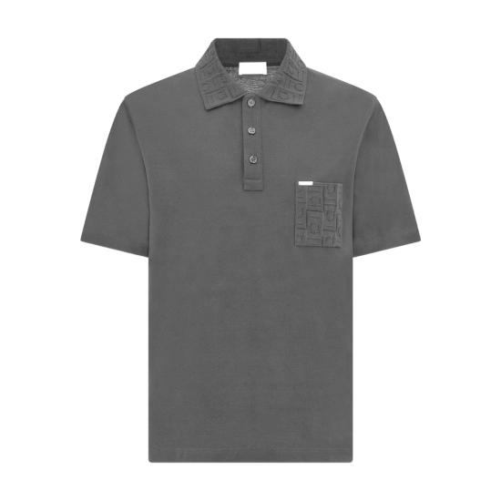 26SS 살바토레 페라가모 폴로 티셔츠 144798 0788366 NEGRI BLACK