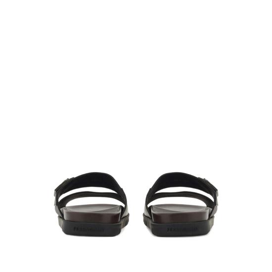 26SS 살바토레 페라가모 뮬/슬리퍼 02A394 0789256 M NETMO BLACK BROWN - SALVATORE FERRAGAMO