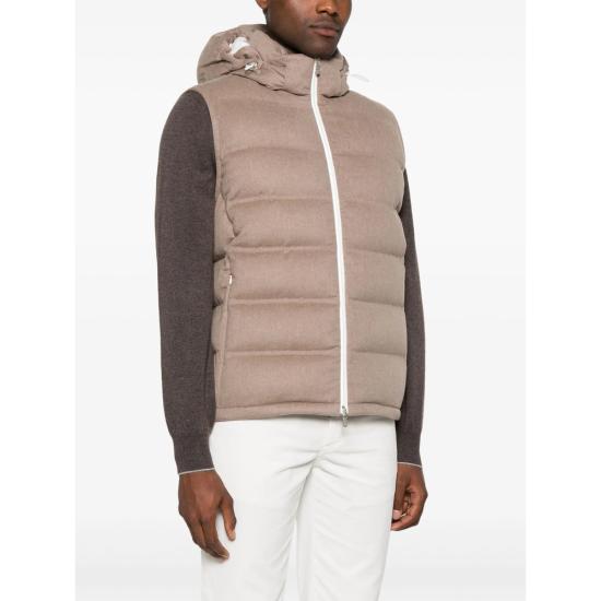 25FW 브루넬로 쿠치넬리 패딩 조끼 MQ4631608 CSV18 BROWN - BRUNELLO CUCINELLI