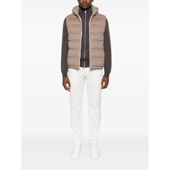 25FW 브루넬로 쿠치넬리 패딩 조끼 MQ4631608 CSV18 BROWN - BRUNELLO CUCINELLI