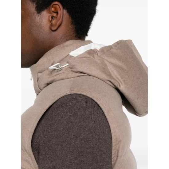 25FW 브루넬로 쿠치넬리 패딩 조끼 MQ4631608 CSV18 BROWN - BRUNELLO CUCINELLI