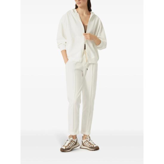 25FW 브루넬로 쿠치넬리 탑 MH827FB706 C600 WHITE - BRUNELLO CUCINELLI