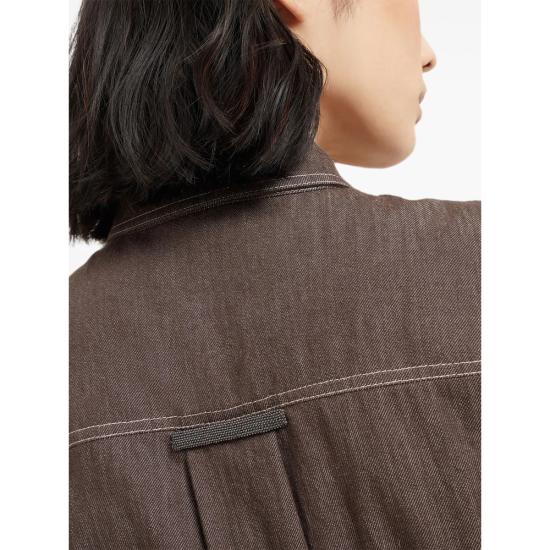 25FW 브루넬로 쿠치넬리 점프수트 MA792EB699 C003 BROWN - BRUNELLO CUCINELLI