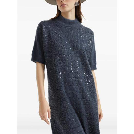 25FW 브루넬로 쿠치넬리 원피스 MBP240A94 C8901 BLUE - BRUNELLO CUCINELLI