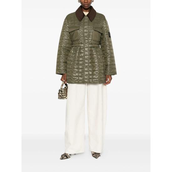 26SS 가니 퀼팅 미디 자켓 W0965 861 GREEN - GANNI