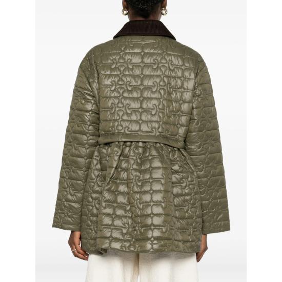 26SS 가니 퀼팅 미디 자켓 W0965 861 GREEN - GANNI