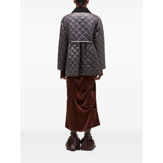 26SS 가니 퀼팅 미디 자켓 W0964 252 BROWN - GANNI