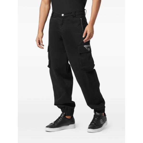 25FW 필립 플레인 스트레이트 팬츠 MRT1630 PTE006N 02 BLACK - PHILIPP PLEIN