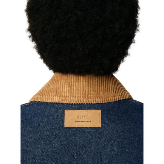 25FW 아미 패딩 워커 자켓 UJK834 DE0104 402 BLUE - AMI