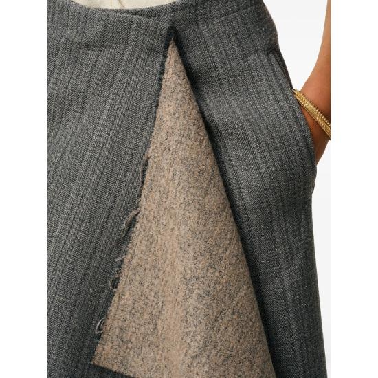 25FW 아미 미디 스커트 FSK425 WV0080 0711 GREY NEUTRALS - AMI