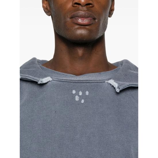 25FW 아워레가시 후드 티셔츠 M4256RF BLUE - OUR LEGACY