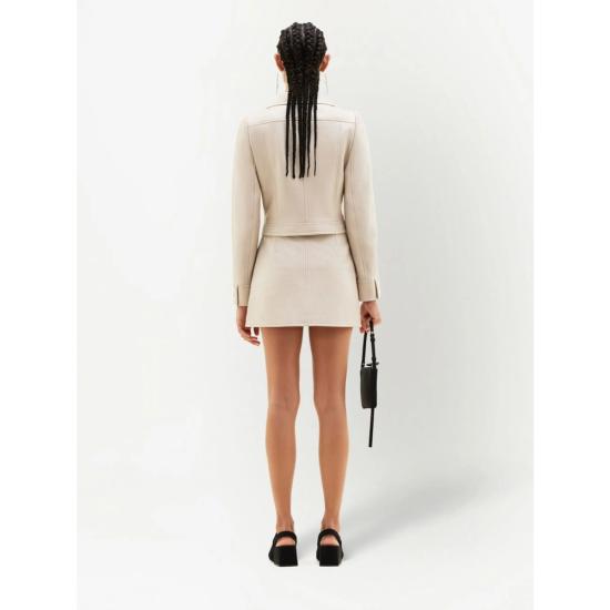 26SS 쿠레쥬 바이커 자켓 PERCBL005VY 0014 9100 NEUTRALS - COURREGES