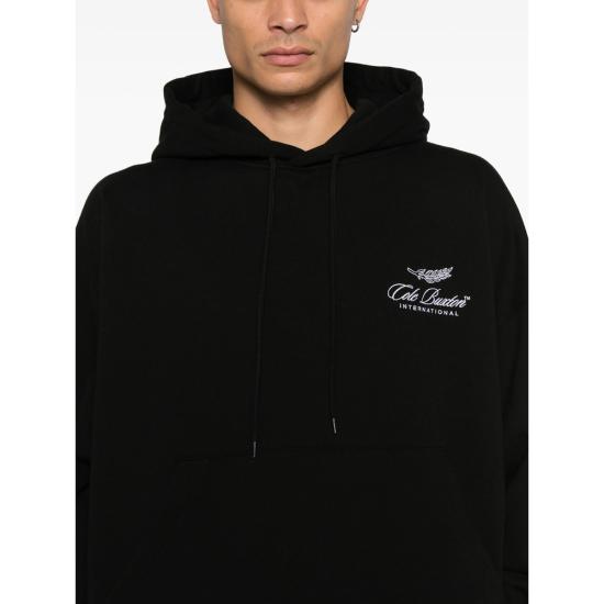 25FW 콜 북스톤 후드 티셔츠 IH001 000 BLACK - COLE BUXTON