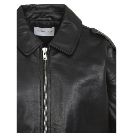 25FW 더프랭키샵 가죽 자켓 JAFS043971000 BLACK - THE FRANKIE SHOP