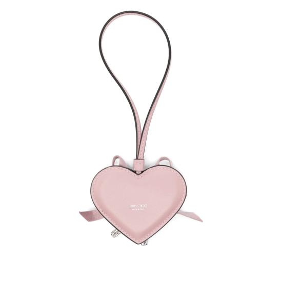 26SS 지미추 키링 HEART CHARM ZNI ROSIL PINK - JIMMY CHOO