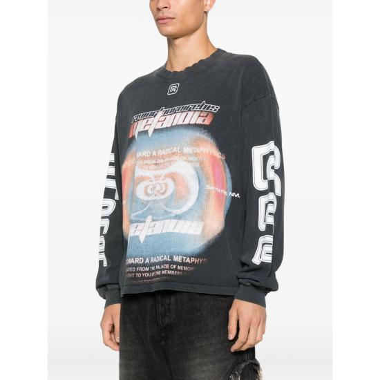 25FW 리빙톤 르아 레비스 123 탑 DIVN LS06 FBLK BLACK - RIVINGTON ROI REBIS 123