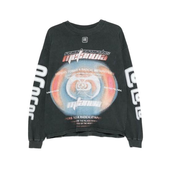 25FW 리빙톤 르아 레비스 123 탑 DIVN LS06 FBLK BLACK