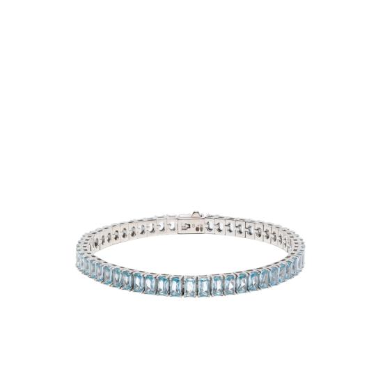 25FW 해톤랩스 브레이슬릿 HL S5 870 08 RECTANGULA SILVER BLUE