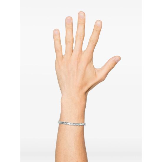 25FW 해톤랩스 브레이슬릿 HL S5 870 08 RECTANGULA SILVER BLUE - HATTON LABS