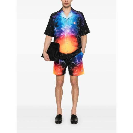 25SS 카사블랑카 숏팬츠 JTR 251 01 TIEDY BLUE - CASABLANCA