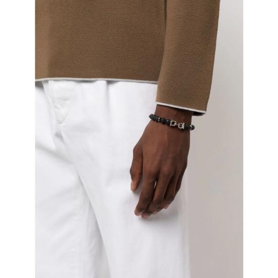 26SS 살바토레 페라가모 브레이슬릿 770150 0717501 PILAV BLACK - SALVATORE FERRAGAMO