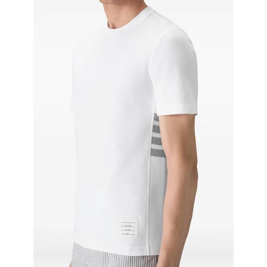 26SS 톰브라운 클래식 피케 4바 티 MJS123A 00050 100 WHITE - THOM BROWNE