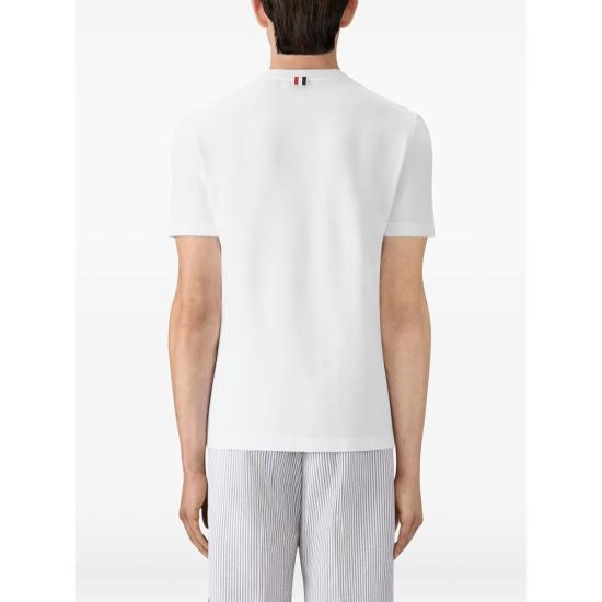 26SS 톰브라운 클래식 피케 4바 티 MJS123A 00050 100 WHITE - THOM BROWNE