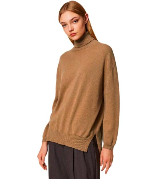 25FW 트윈셋 터틀넥 252TT3533 12926 XS S Brown - TWINSET