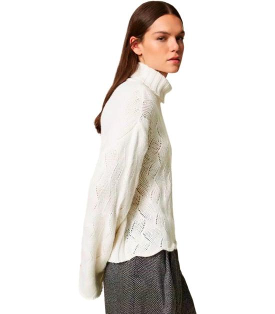 25FW 트윈셋 터틀넥 252TT3424 00282 XS White - TWINSET