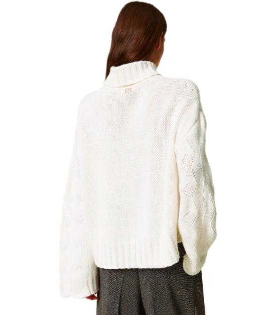 25FW 트윈셋 터틀넥 252TT3424 00282 XS White - TWINSET
