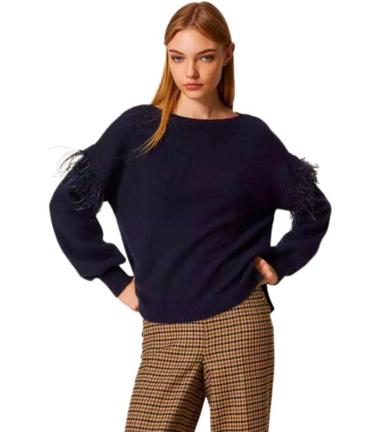 25FW 트윈셋 스웨터 252TT3185 11956 XS Blue - TWINSET