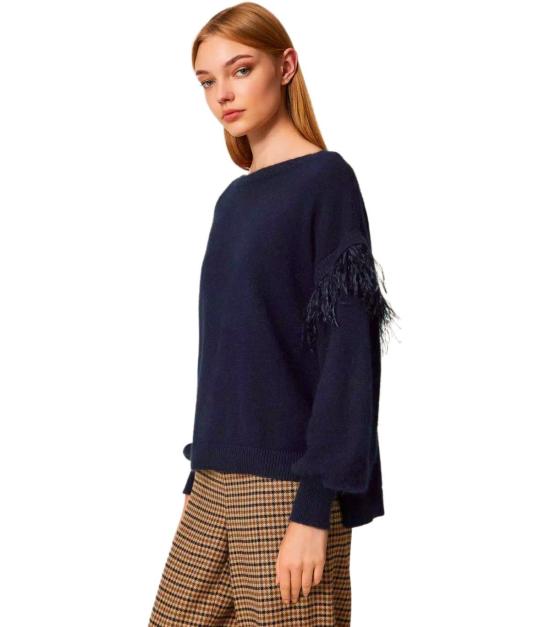 25FW 트윈셋 스웨터 252TT3185 11956 XS Blue - TWINSET