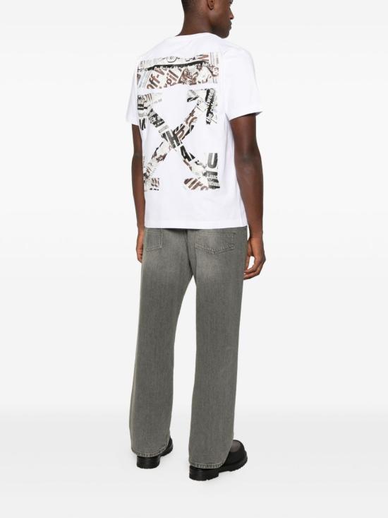 25FW 오프화이트 반팔 티셔츠 OMAA027F25JER005 0110 White - OFF WHITE