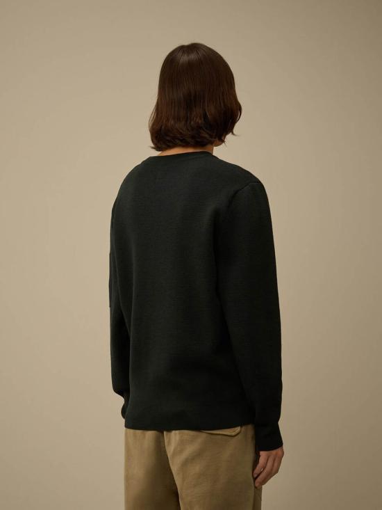 25FW 씨피 컴퍼니 스웨터 19CMKN200A 006595A 999 Black - C.P. COMPANY