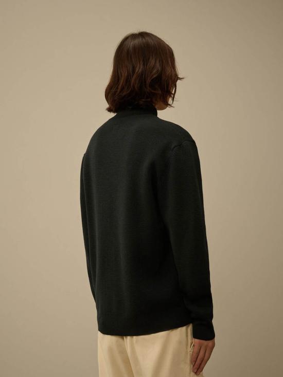 25FW 씨피 컴퍼니 리울 풀 집 렌즈 가디건 제트 19CMKN202A 006595A 999 Black - C.P. COMPANY