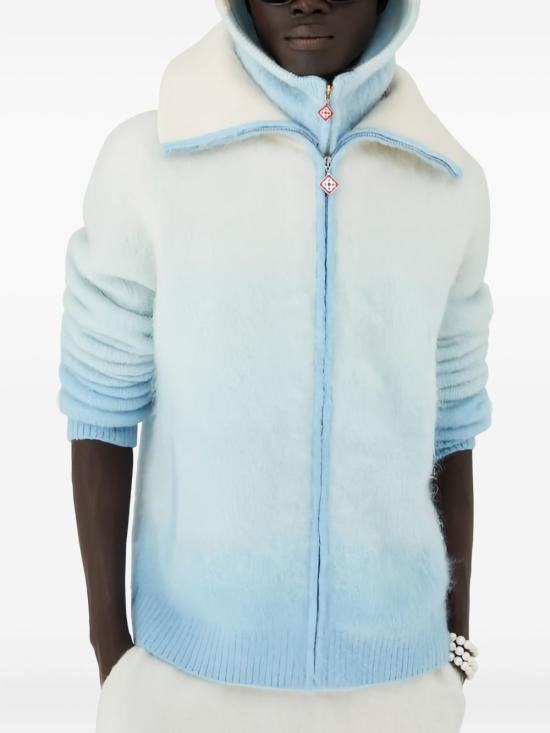 25FW 카사블랑카 스웨터 KW 105501 Blue - CASABLANCA