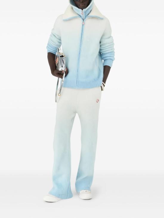 25FW 카사블랑카 스웨터 KW 105501 Blue - CASABLANCA