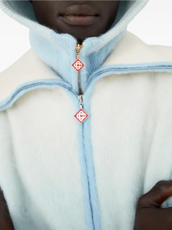 25FW 카사블랑카 스웨터 KW 105501 Blue - CASABLANCA