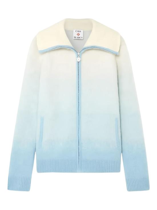 25FW 카사블랑카 스웨터 KW 105501 Blue - CASABLANCA