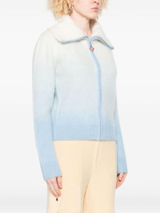 25FW 카사블랑카 스웨터 KW 105401 White - CASABLANCA