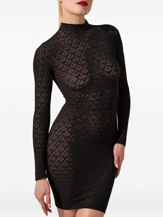 25FW 월포드 미디 원피스 2813807 534097005 Black - WOLFORD