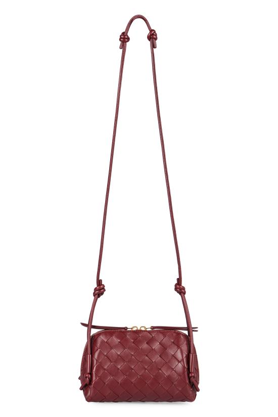  보테가베네타 인트레치아토 콘서트 파우치 794258VCPP1 2247 Burgundy - BOTTEGA VENETA