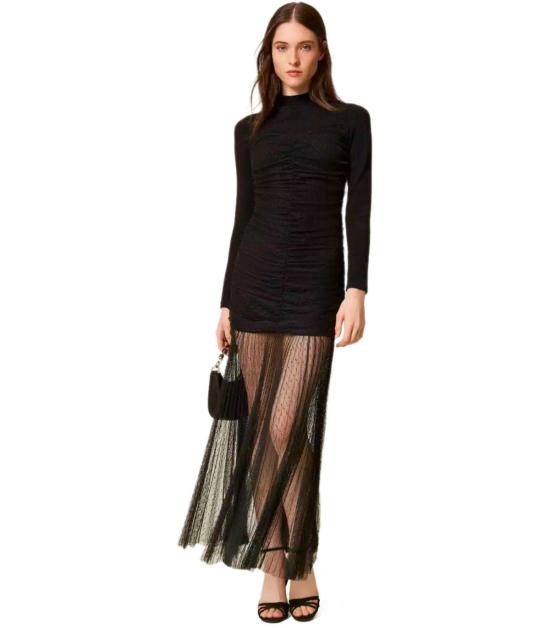 25FW 트윈셋 롱 원피스 252TT3262 00006 XS Black - TWINSET