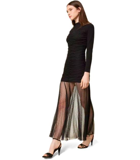 25FW 트윈셋 롱 원피스 252TT3262 00006 XS Black - TWINSET