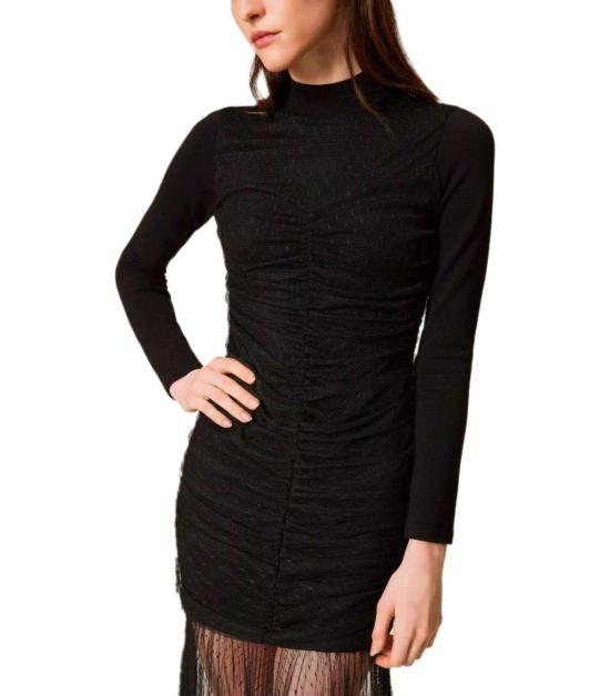 25FW 트윈셋 롱 원피스 252TT3262 00006 XS Black - TWINSET