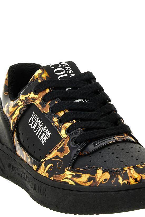 25FW 베르사체 스니커즈 79YA3SJ4 ZPB41G89 Black - VERSACE