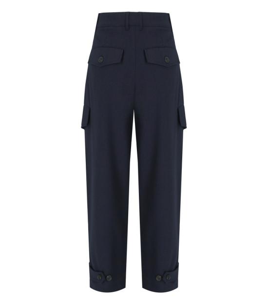 25FW 위켄드막스마라 스트레이트 팬츠 2525136122600 001 40 Blue - WEEKEND MAX MARA