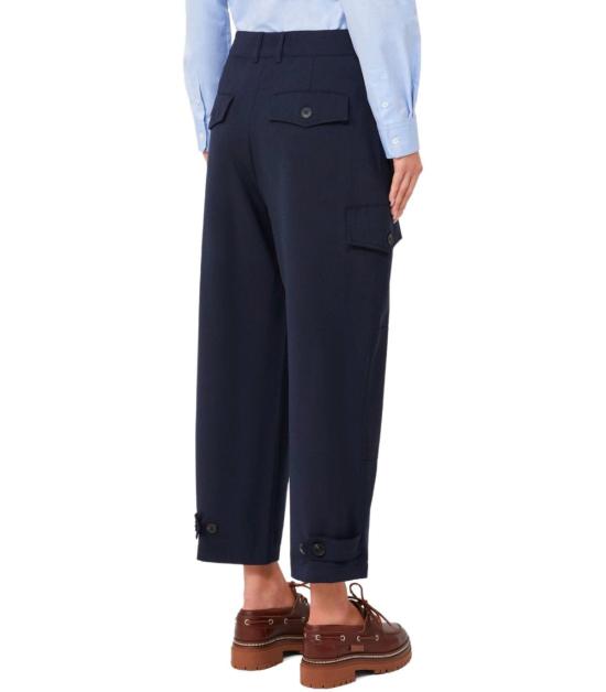 25FW 위켄드막스마라 스트레이트 팬츠 2525136122600 001 40 Blue - WEEKEND MAX MARA