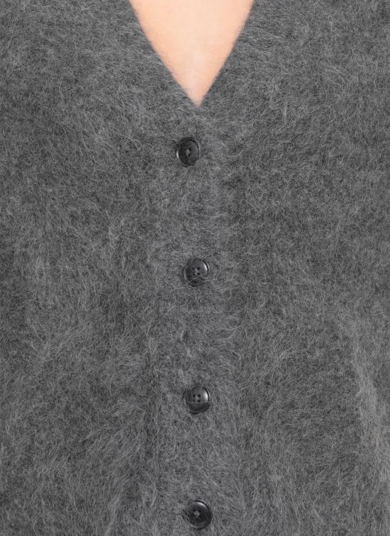 25FW 루루 드 세종 가디건 LYNN ANTHRACITE MELANGE Grey - LOULOU DE SAISON