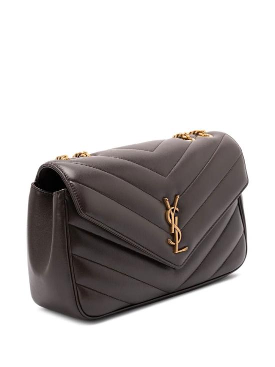 25FW 생로랑 루루 마틀라세 램스킨 미디움 숄더백 801439 AAEAX 1997 URBAN GREY - SAINT LAURENT